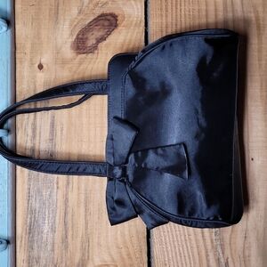 Ann Taylor Loft* Mini Satin Handbag* Black